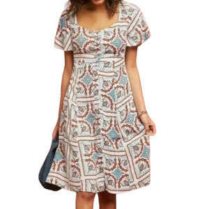 Maeve Praslin Lion Button Down Dress size 2